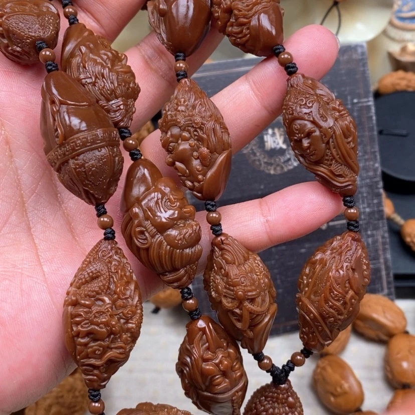 【闪购商品】橄榄核手串橄榄手工雕刻工艺
