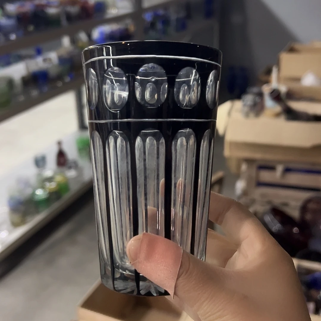 水晶玻璃平底款微瑕一个