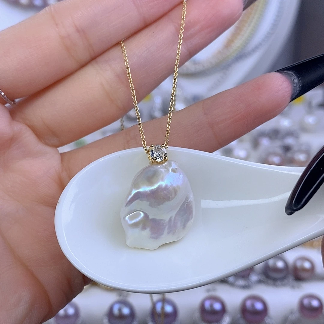 淡水珍珠颈饰合金F