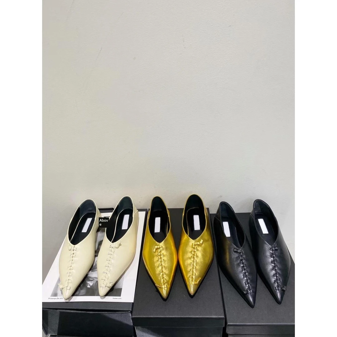 【高奢&达人款】2025春夏新款女式便鞋覆古编织休闲鞋