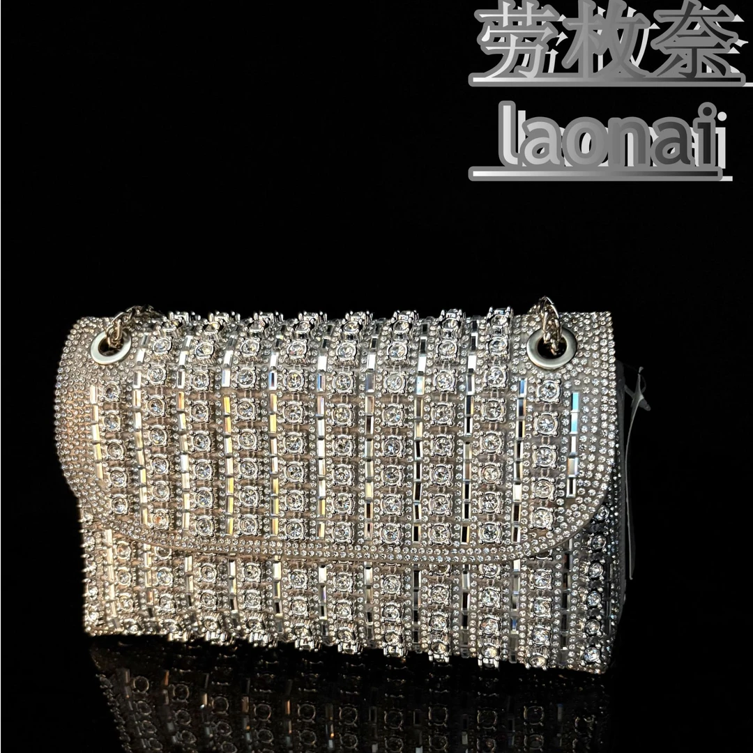 【爱*自己】新款手工钻包满钻香风满钻包欧美亮钻满钻钻女包
