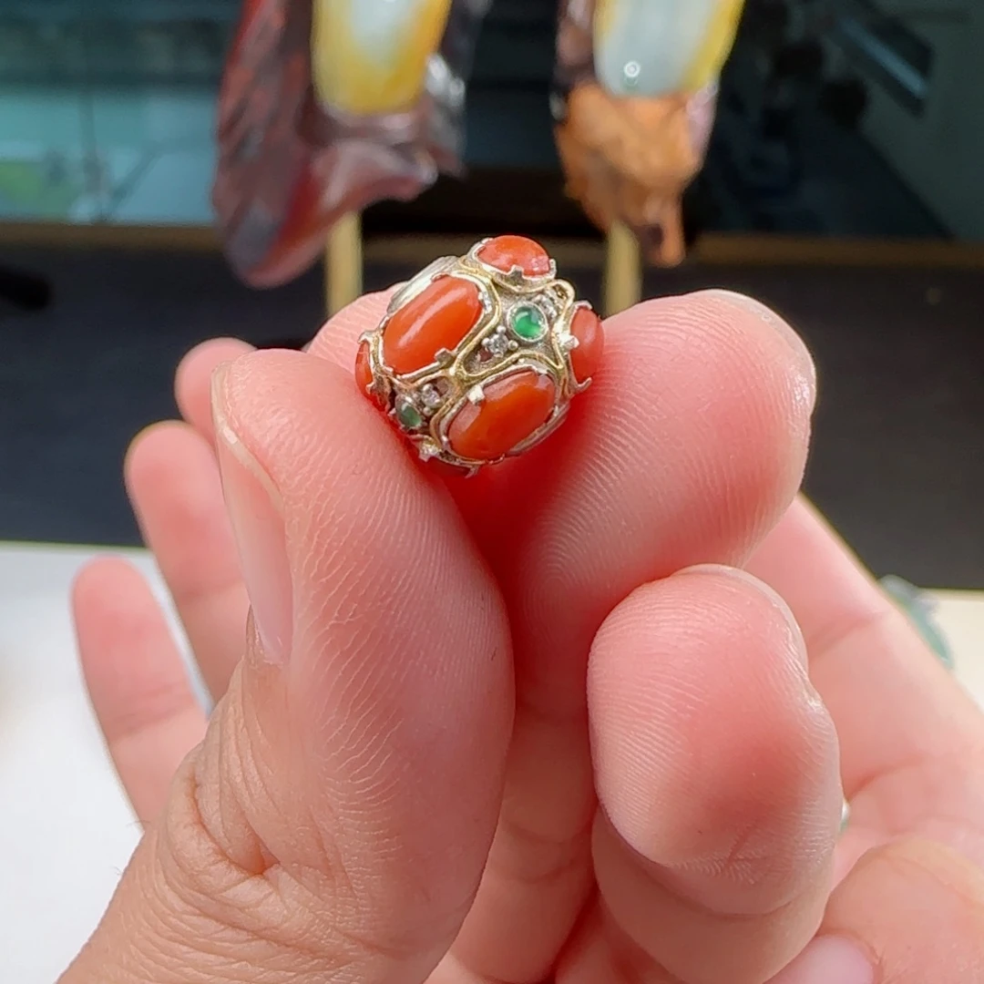 【闪购商品】南红玛瑙颈饰18K金镶嵌堯