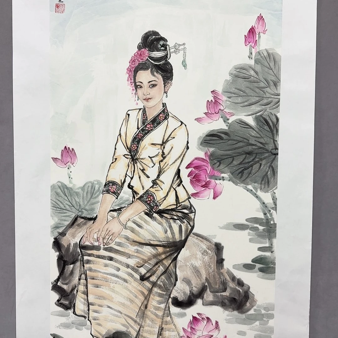 国画亲笔手绘放心去藏