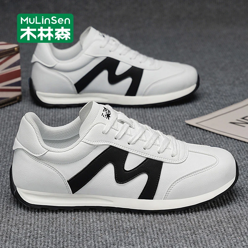 木林森男鞋2025年秋季新款软底舒适阿甘鞋男士低帮轻便休闲运动鞋