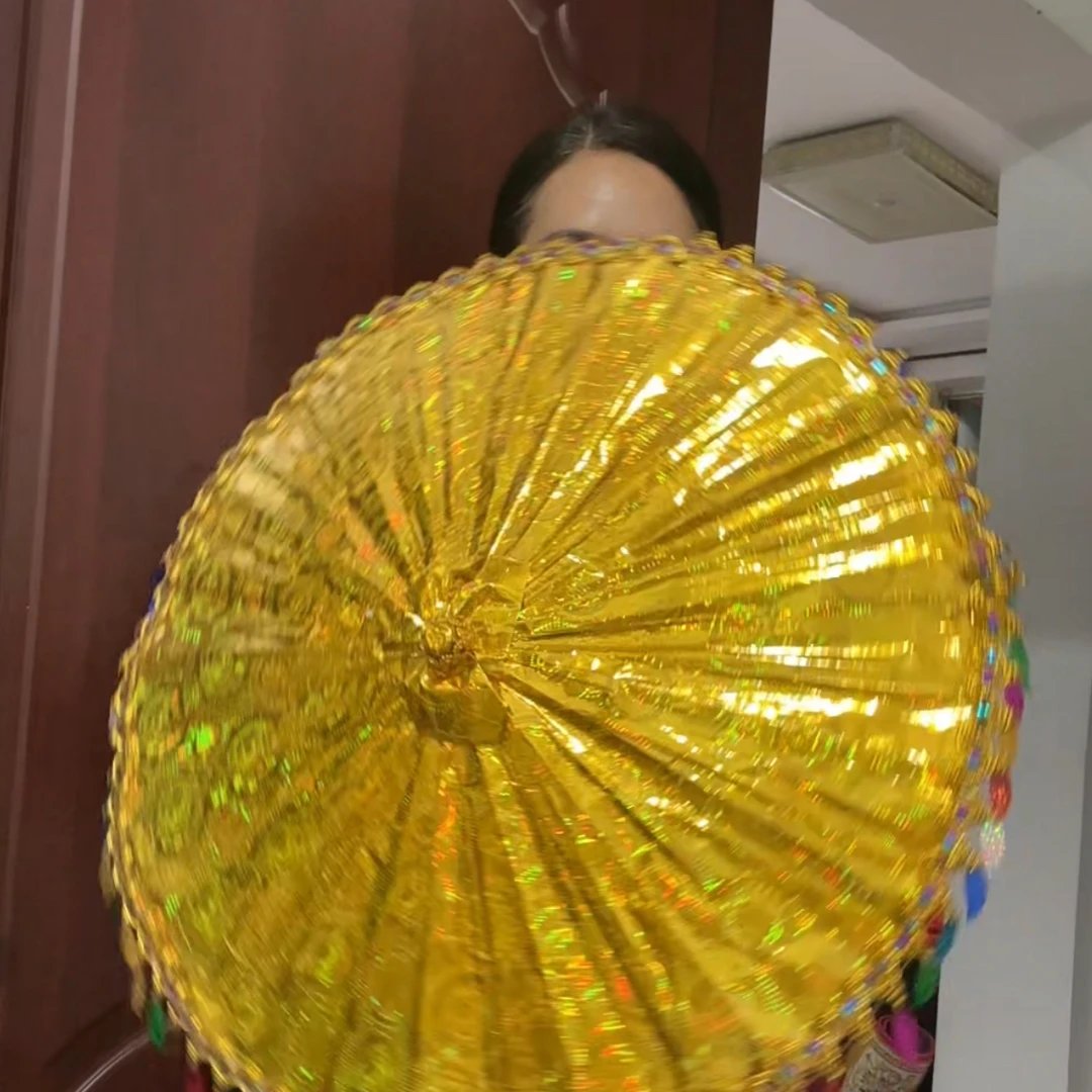 镭射纸折纸伞手工制作伞直径85cm左右带伞架成品发货