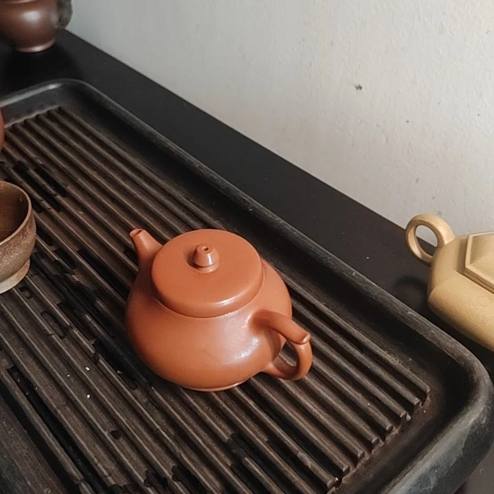 宜兴紫砂壶原矿玉柱