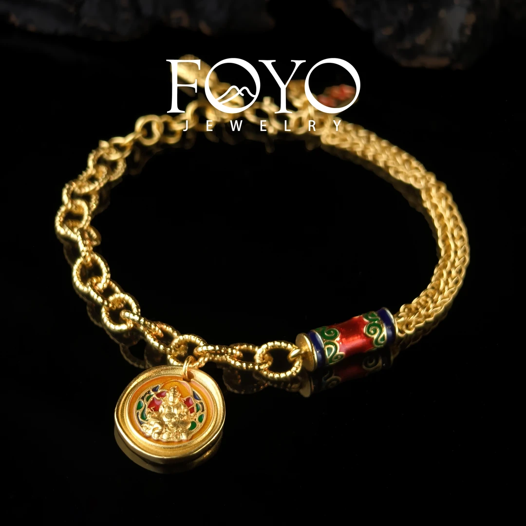 5022 珐琅彩财x神国风手链