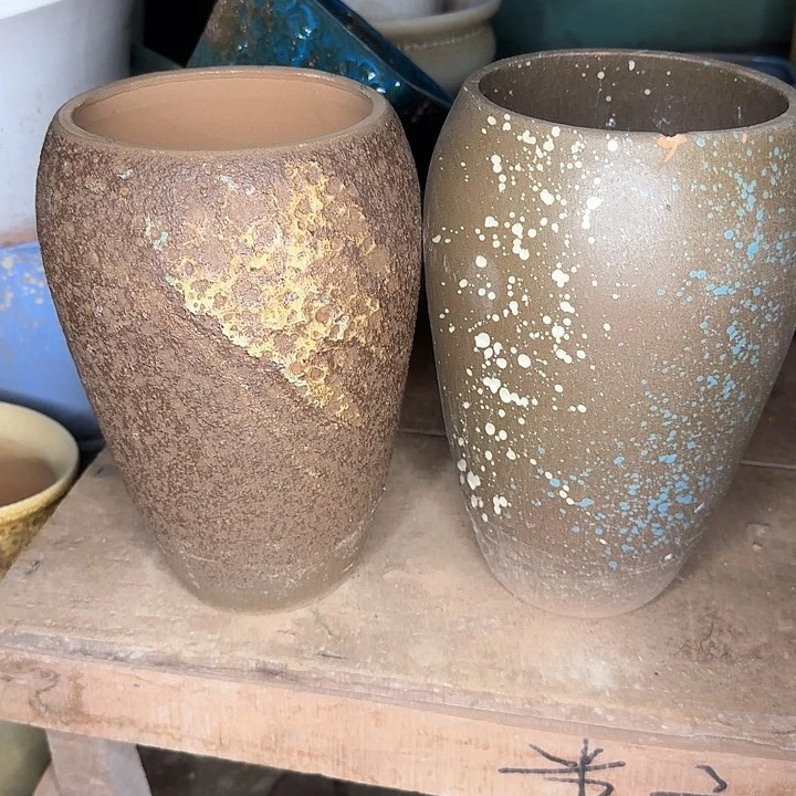 红陶微瑕花盆处理来啦