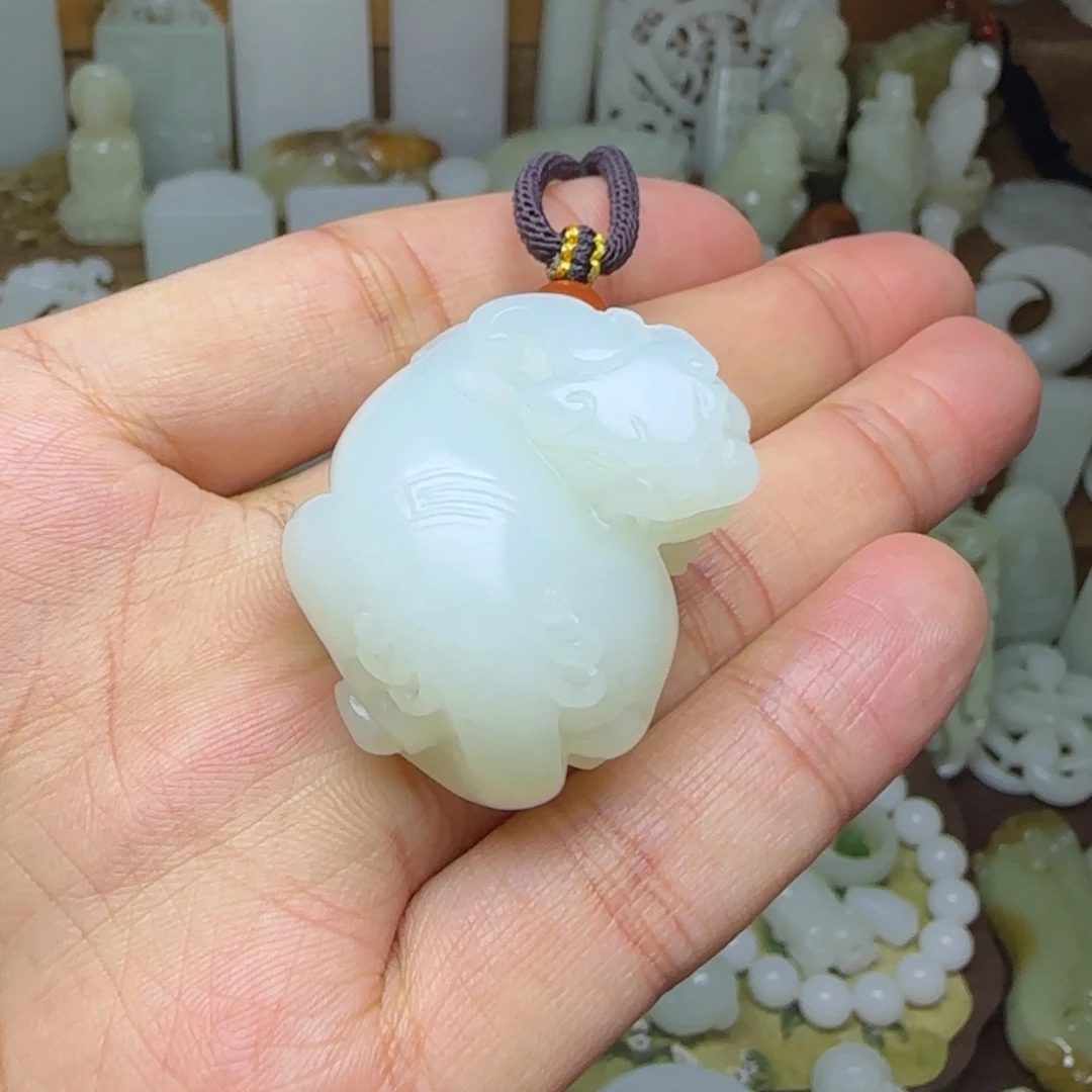 和田玉未镶嵌挂件