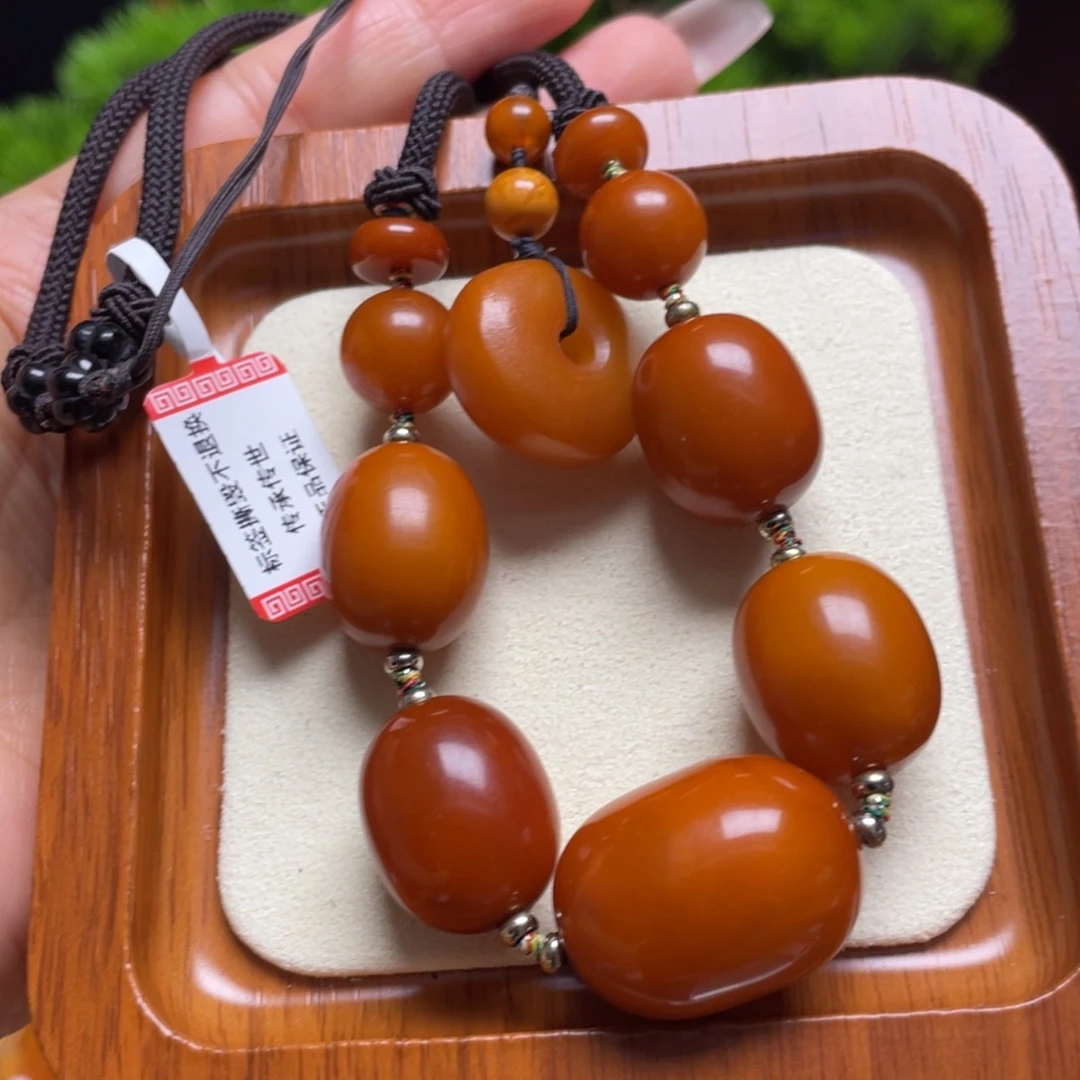 未镶嵌颈饰蜜蜡项链