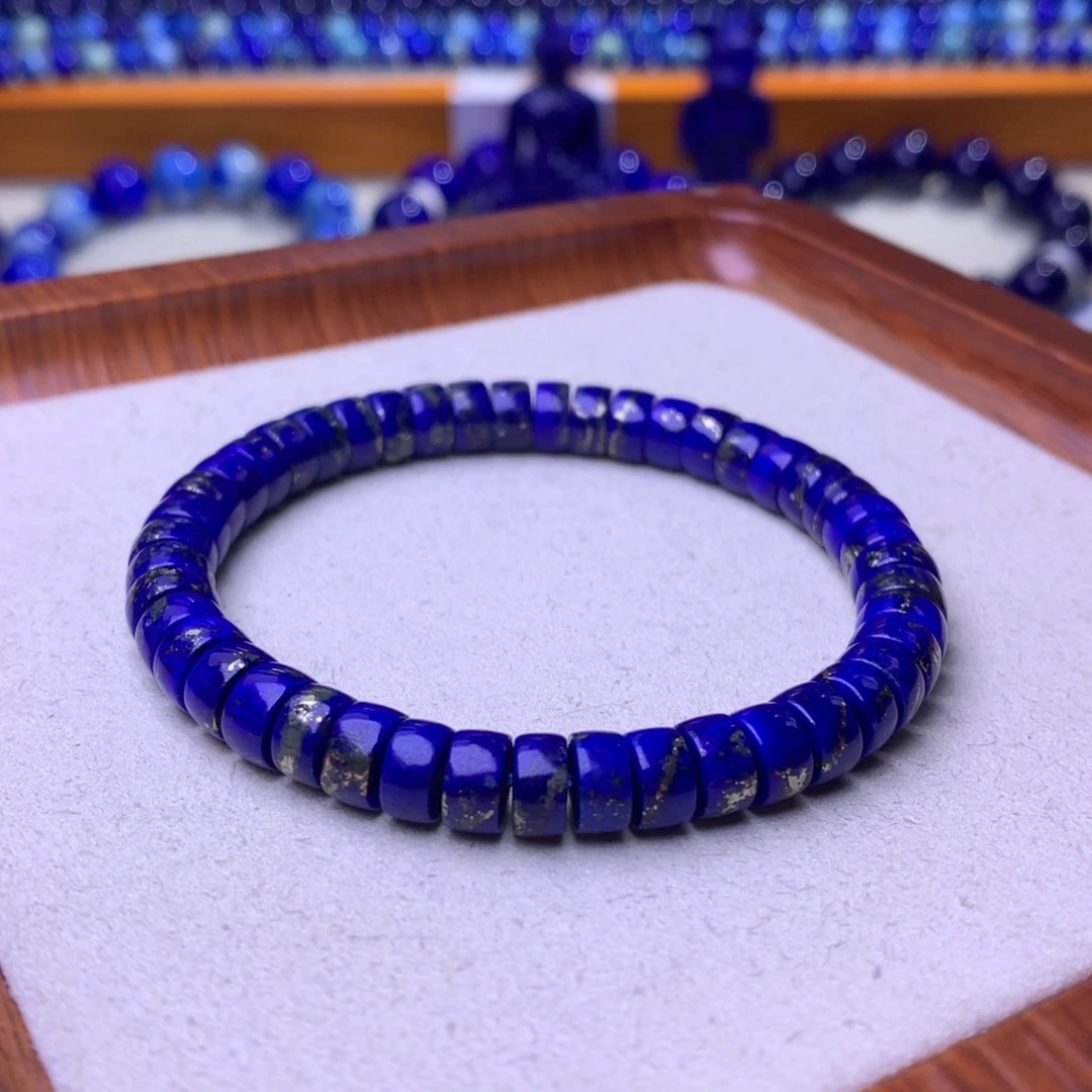 青金石未镶嵌手串7mm