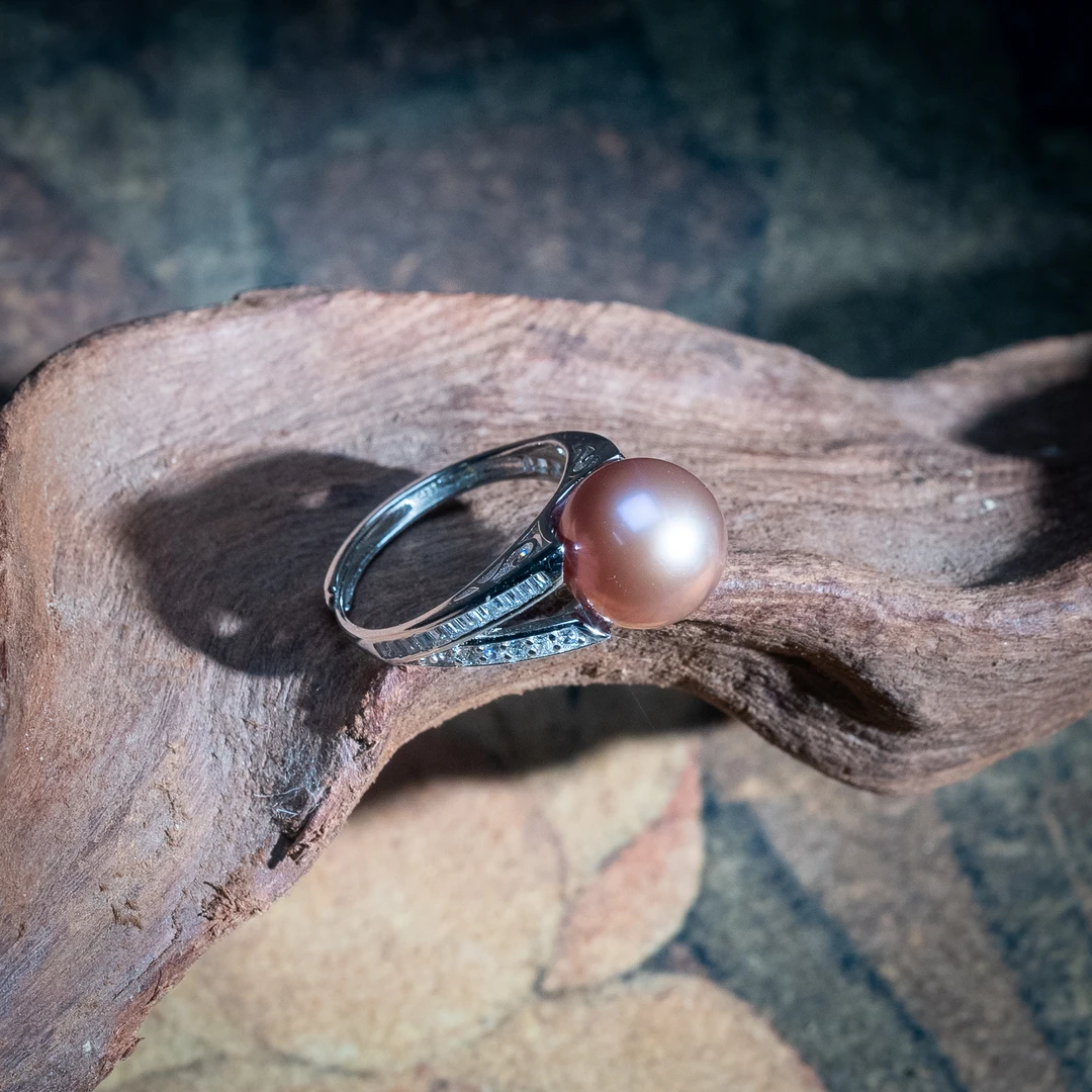 【欣哥专属】S925银爱迪生珍珠戒指10-11mm V201-H387