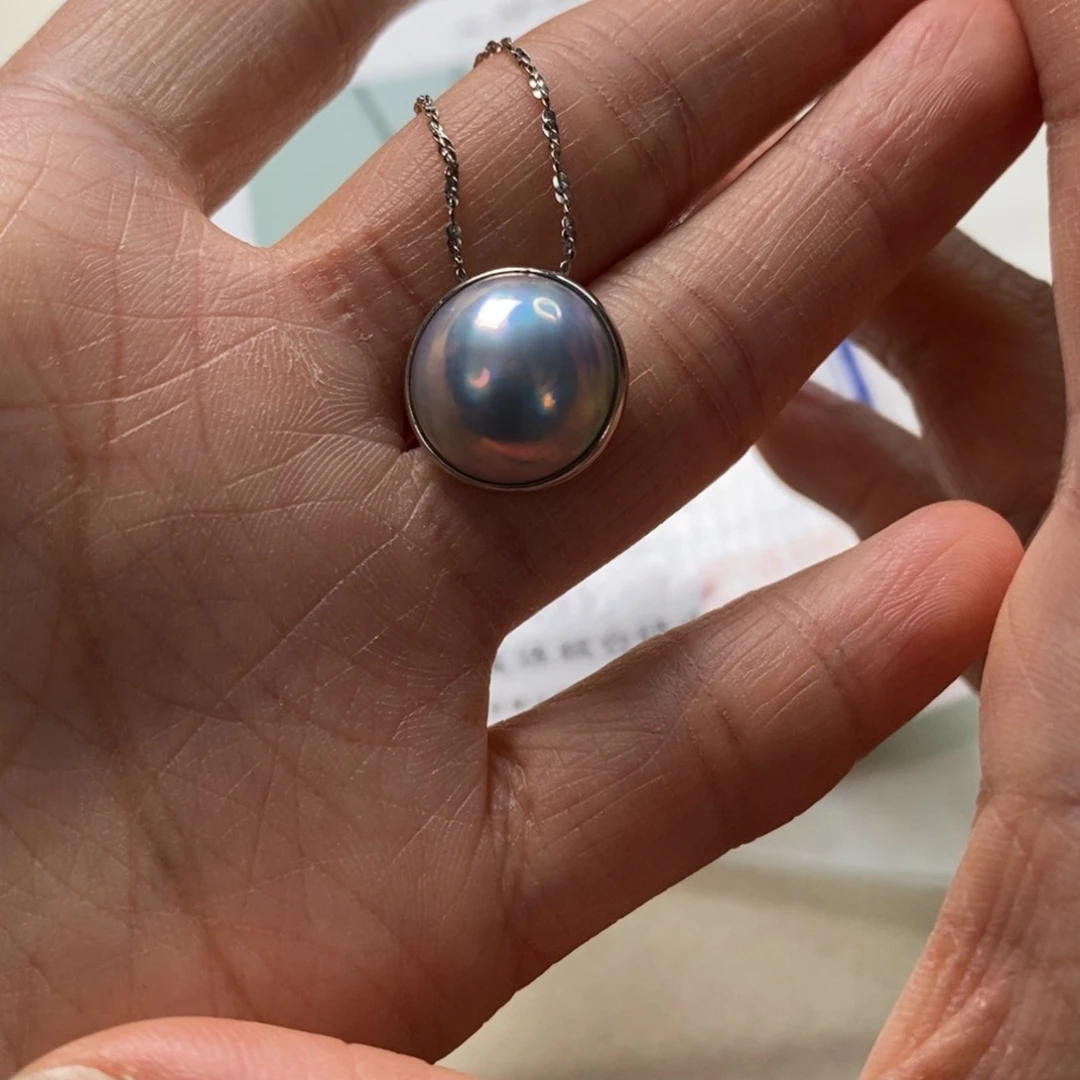 拼合珍珠（马贝珠）颈饰未镶嵌