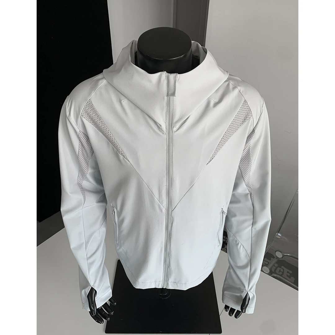 美式网眼透气防晒衣男夏季休闲跑步运动户外长袖宽松薄款夹克外套