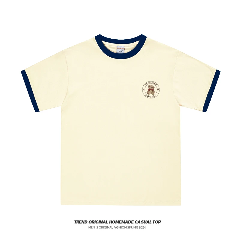 【T恤系列】熊娃娃 撞领休闲短袖 soinku