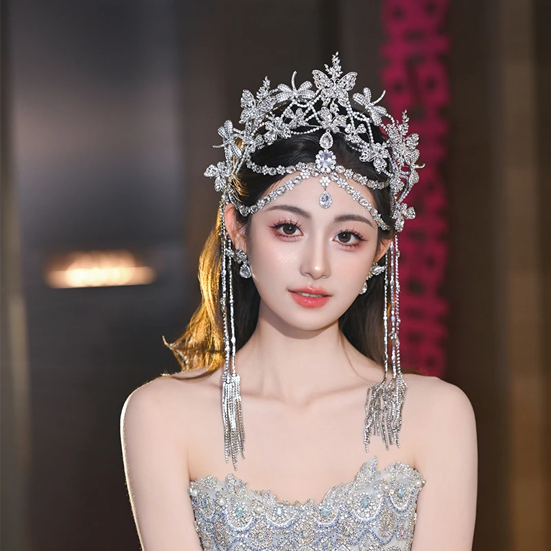 合金仿水晶婚庆饰品 喜看优选00901 00918新娘头饰百搭皇冠额饰