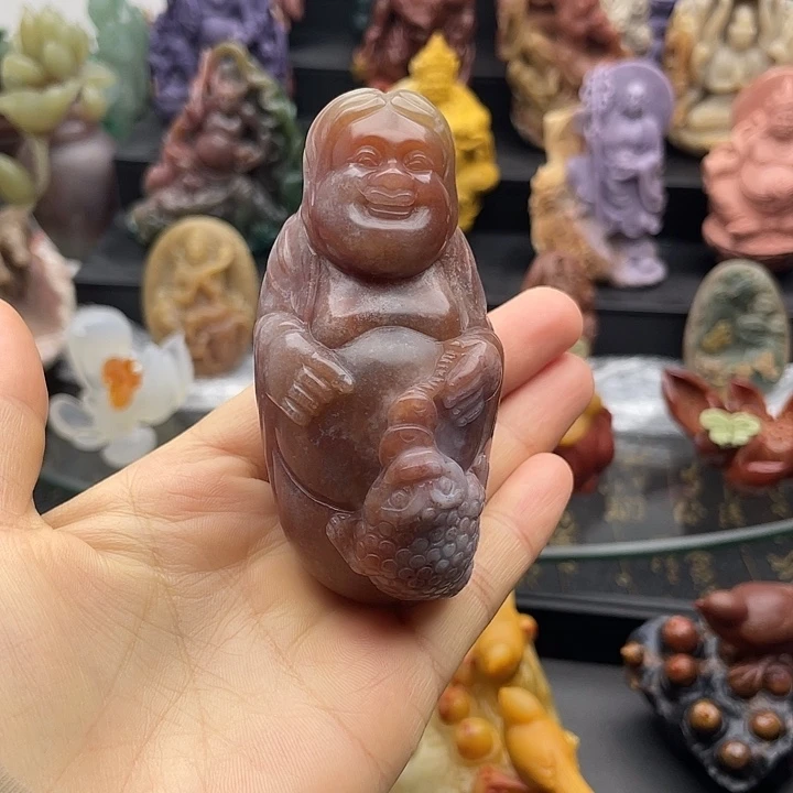 石英质玉未镶嵌手把件