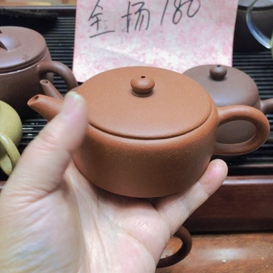 紫砂茶壶半手朱泥水平