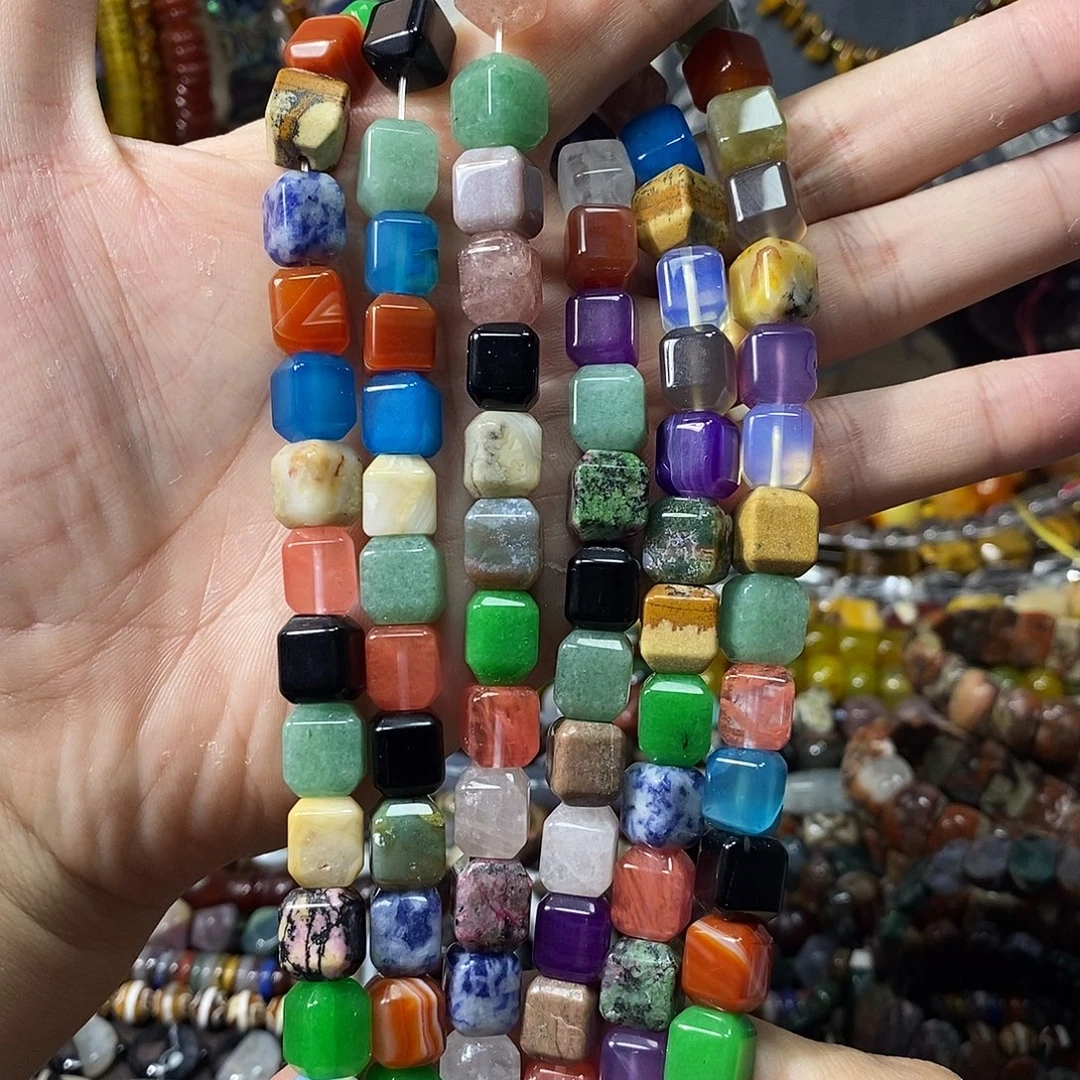 石英质玉未镶嵌，多宝方糖11mm，