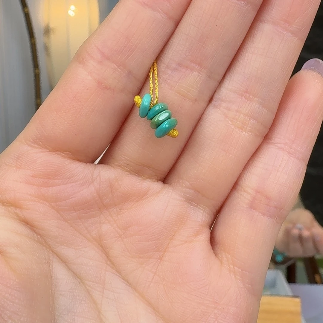 绿松石未镶嵌挂件