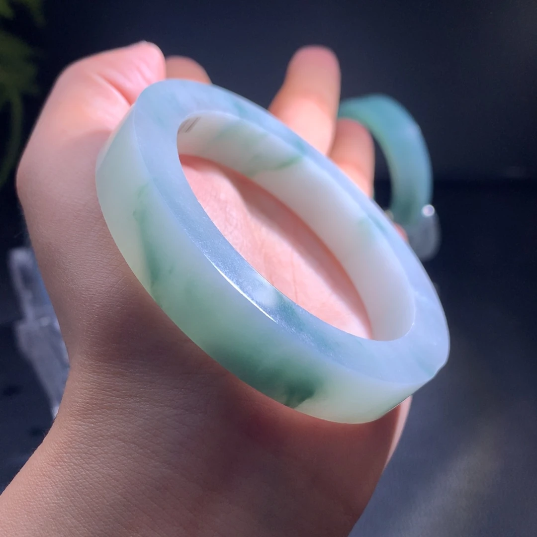 未镶嵌翡翠定制翡翠果冻飘花57-60