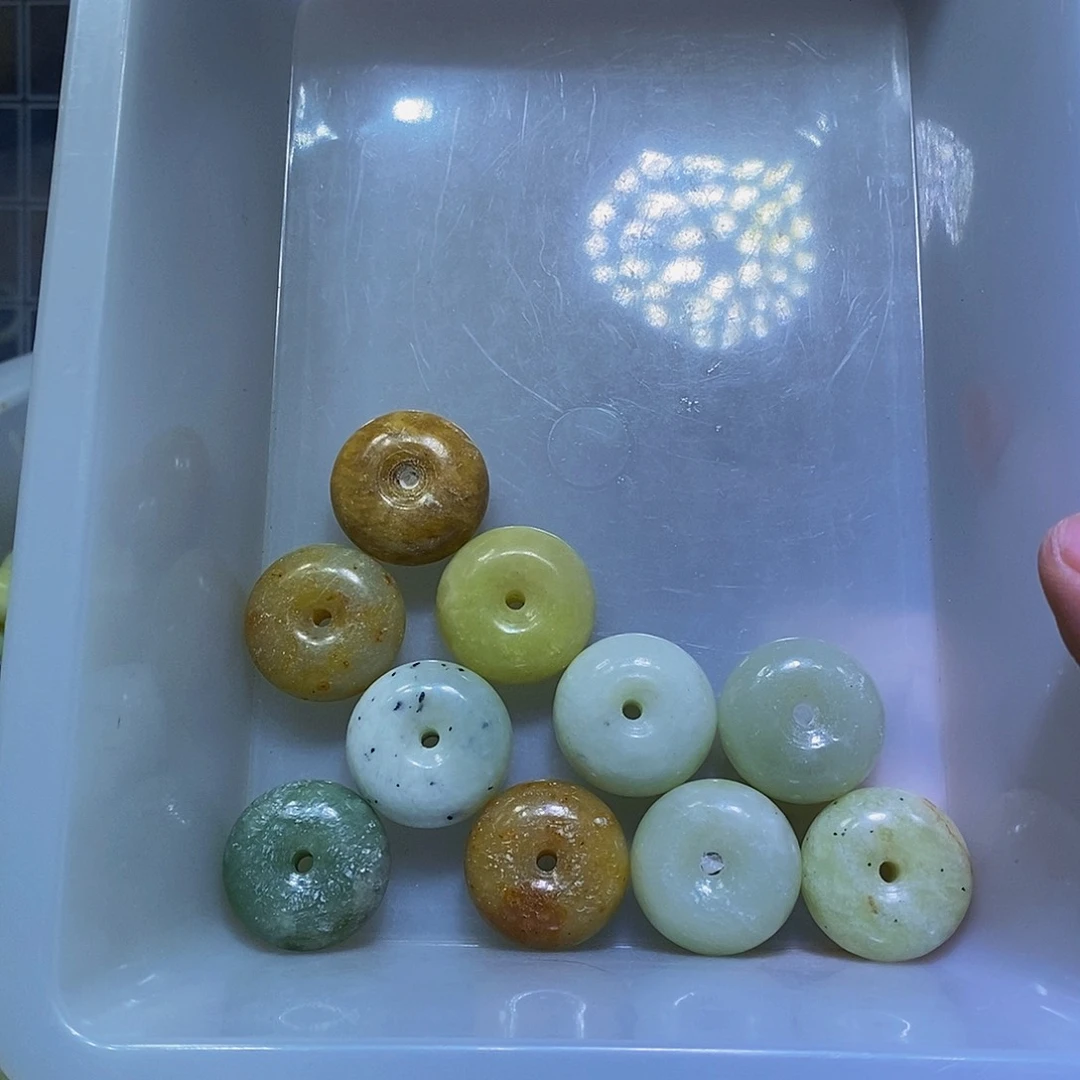 合金蛇纹石玉珠宝半成品37