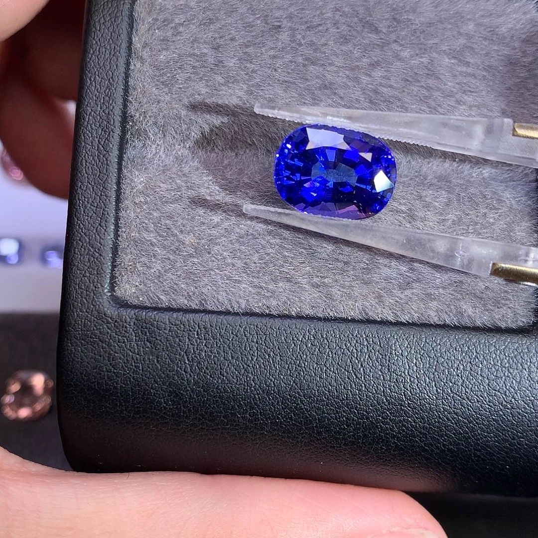 坦桑石珠宝奇石未镶嵌5.46ct