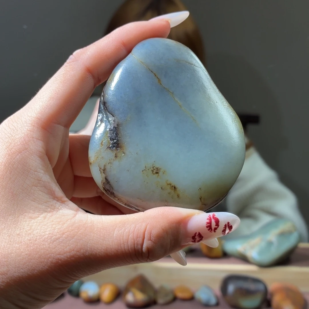 和田玉未镶嵌挂件167.3