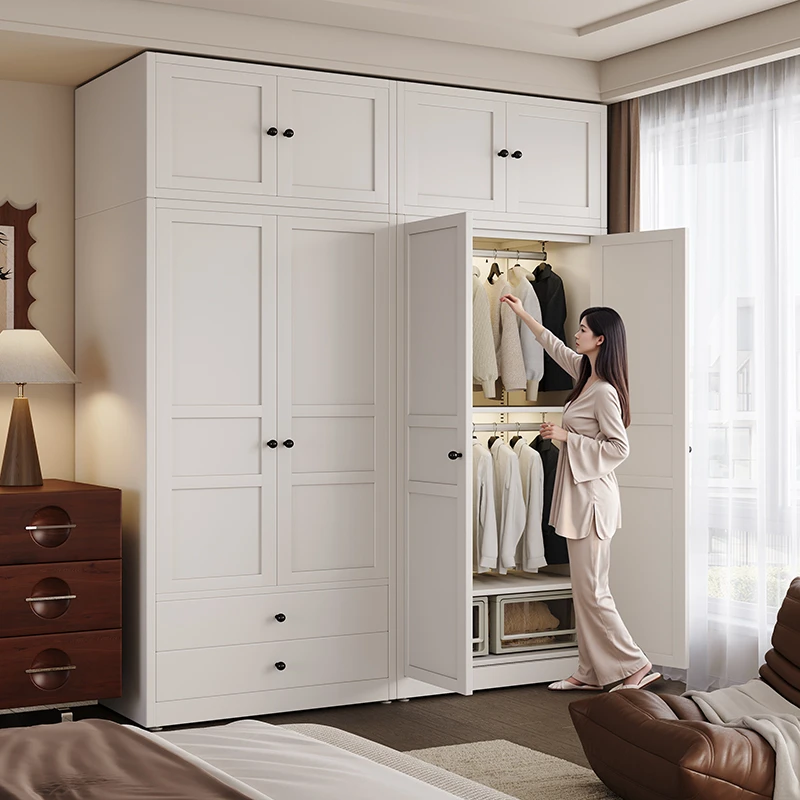 帅仕钢制衣柜家用卧室简易组装欧式2025新款金属三门大衣橱小户型