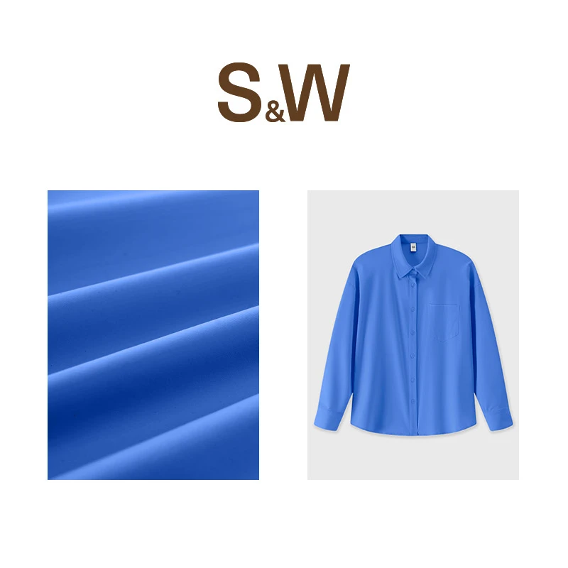SW速惟 春夏新款防晒衬衫女欧若风百搭休闲运动长袖衬衫 1404