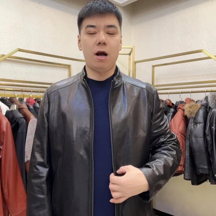 真皮皮衣绵羊皮140-160斤以内54码