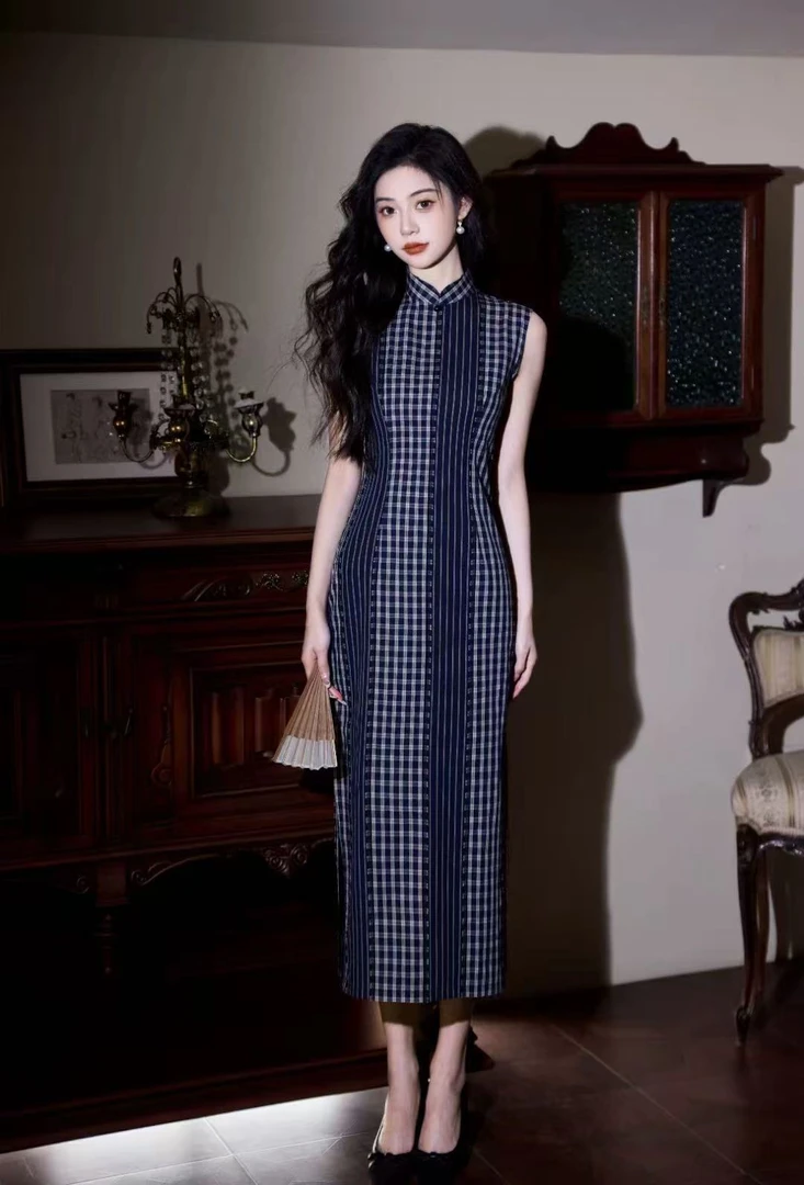 【故里】上上签 夏季复古新中式旗袍2025新款无袖气质日常显瘦文艺