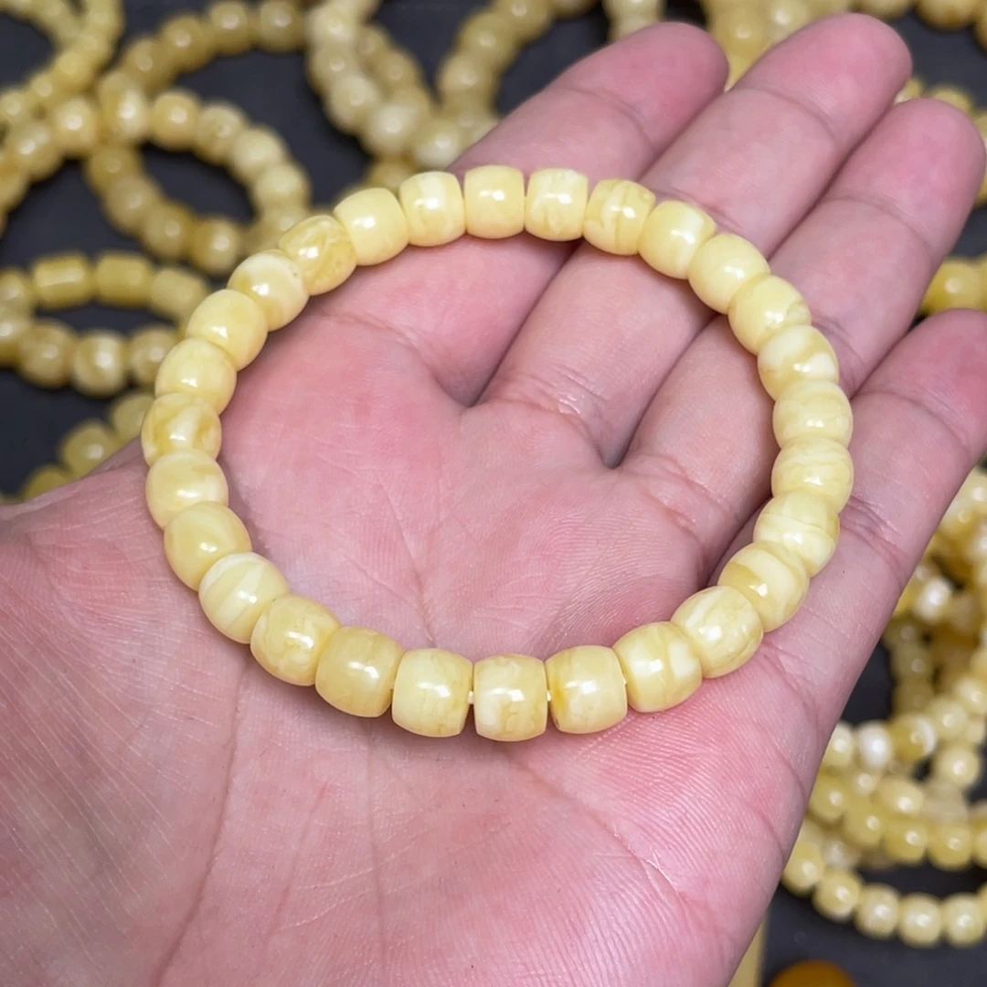 蜜蜡未镶嵌裸石蜜蜡手串8mm