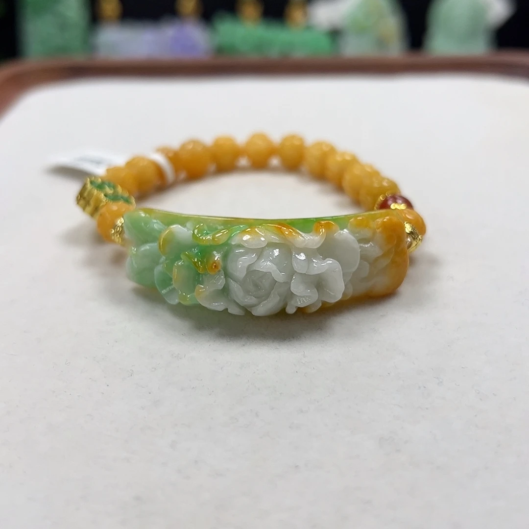 翡翠未镶嵌手链手牌