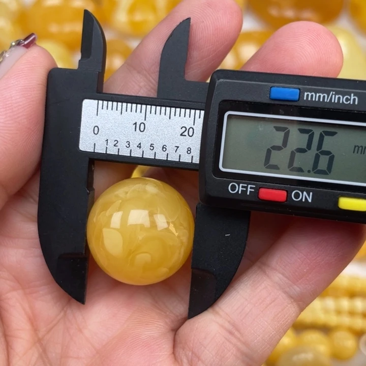 裸石蜜蜡未镶嵌蜜蜡圆珠