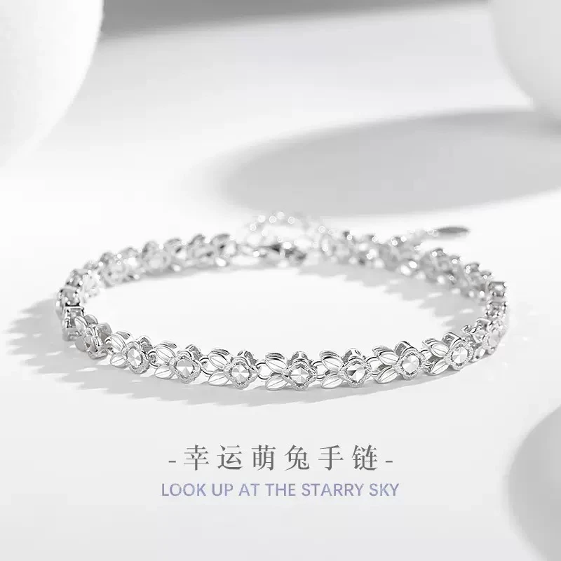 925银手链 925幸运兔时尚百搭女手链