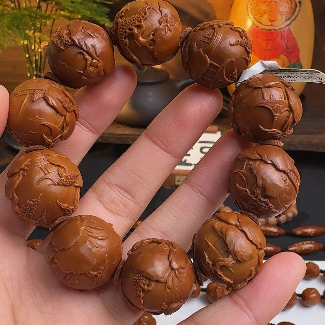 橄榄核手串/手链锦绣山河