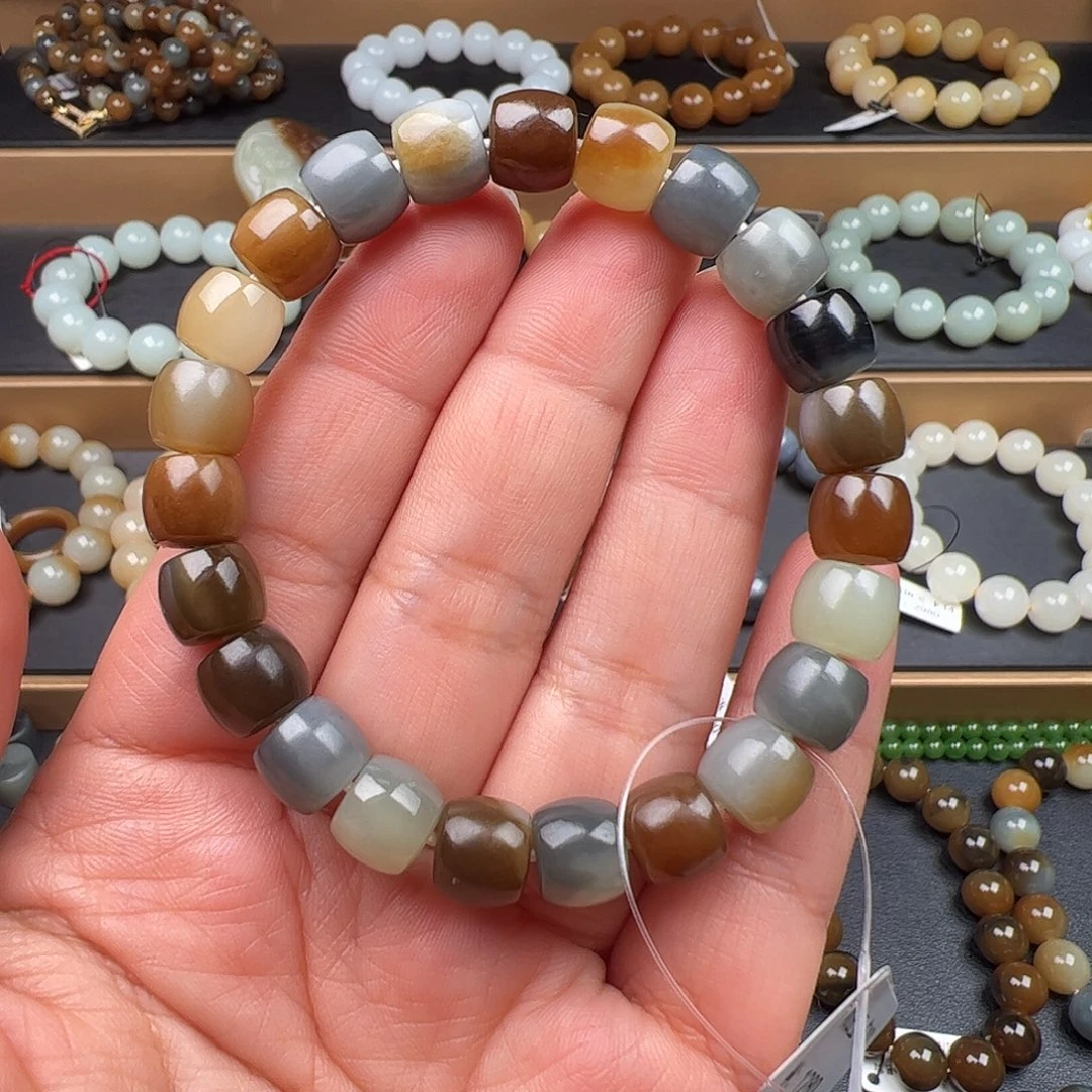 和田玉未镶嵌手链