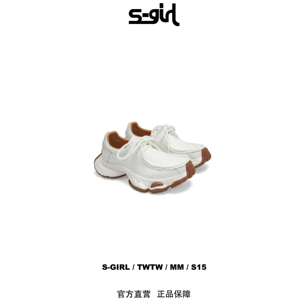 SGIRL TWTW［A766-3］复古厚底乐福鞋女2025新款增高百搭休闲鞋