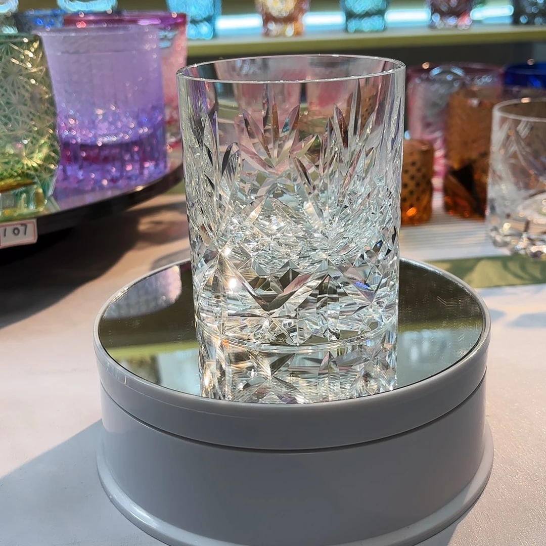 李***ㅤ水晶玻璃吸管款透色繁花无礼盒