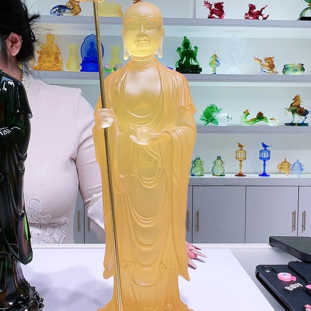 【闪购商品】手工艺品琉璃地藏王菩萨 29cm