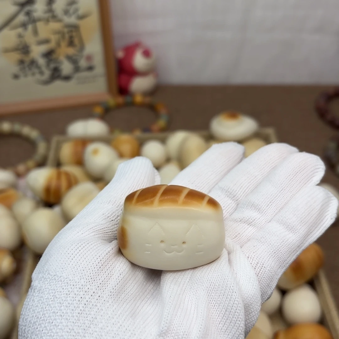 菩提根/象牙果吊坠牙果瑕疵寿司猫把件891