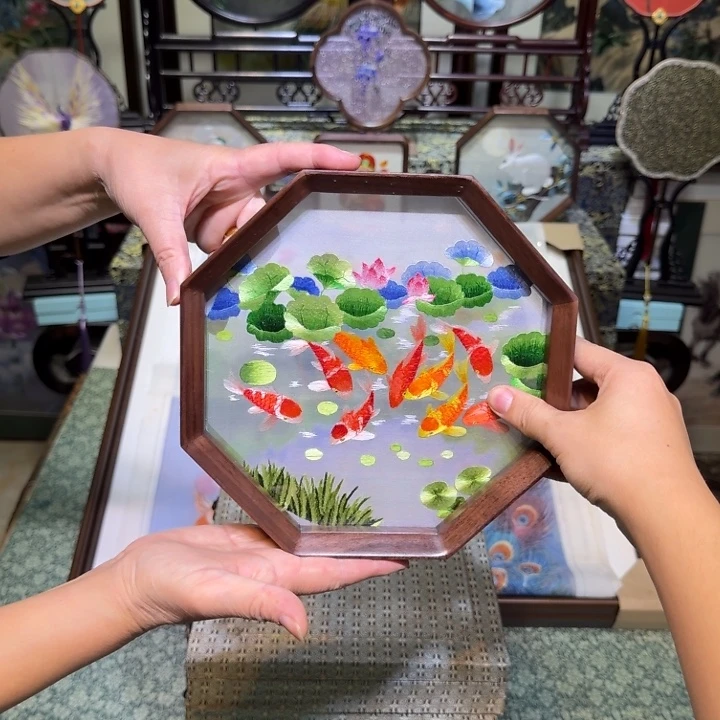 刺绣手工苏绣工艺制作技艺精湛