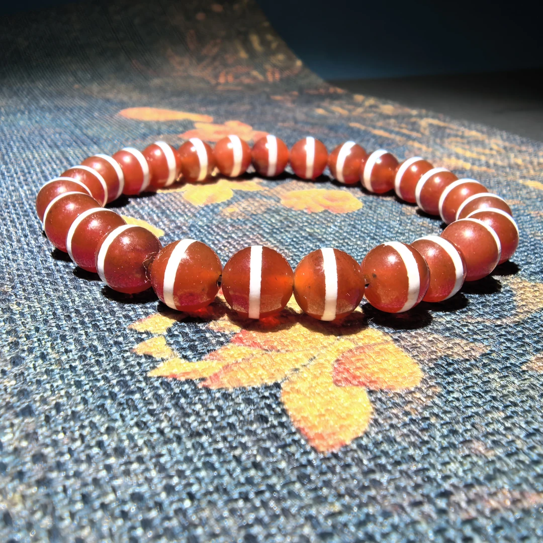 吉寳 高油红肉【一线】天珠玛瑙手串8mm小尺寸叠戴款
