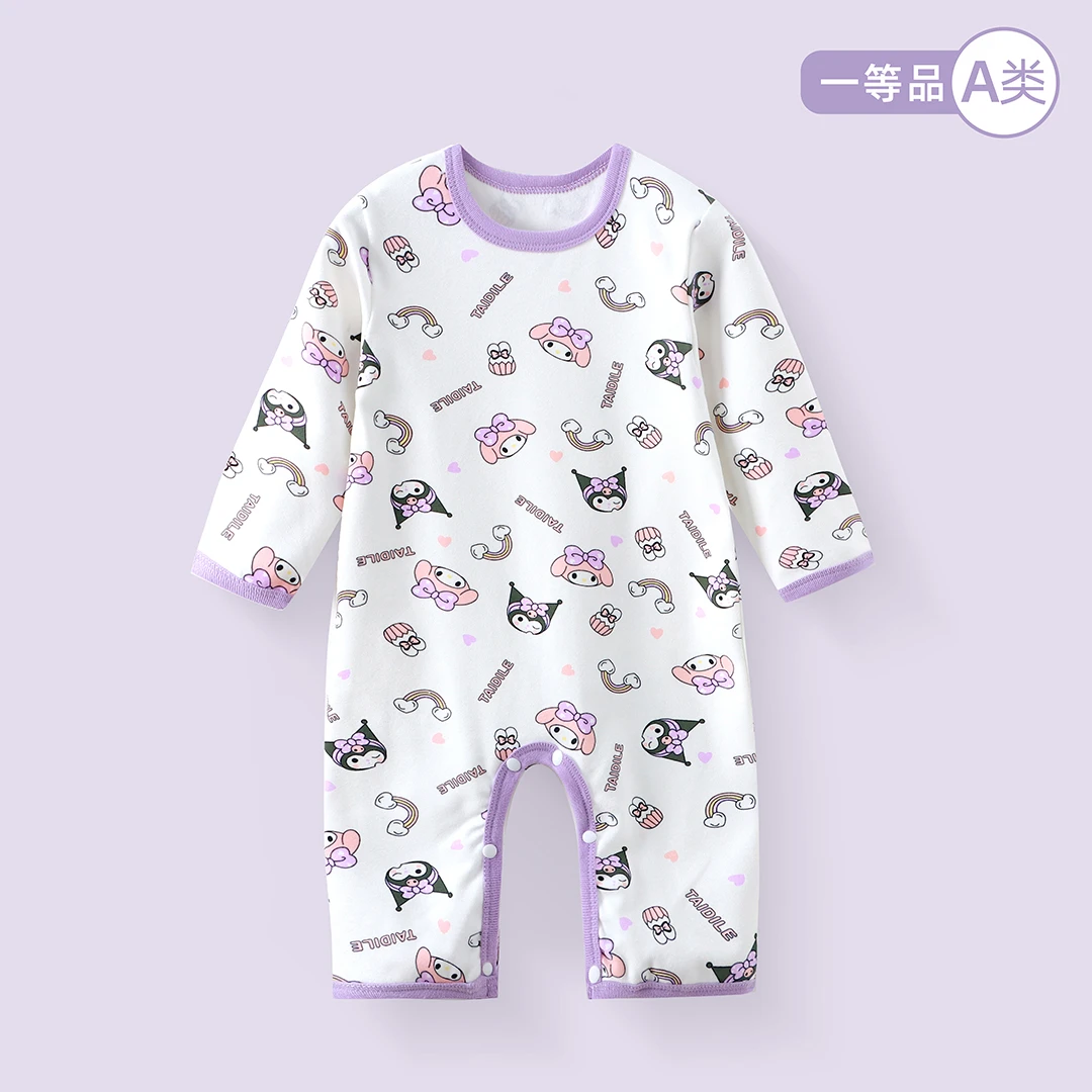 婴儿连体衣春秋款衣服新生婴幼儿厚款女宝宝保暖秋装外出服初早秋