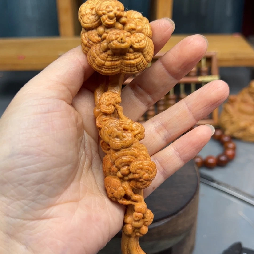 木崖柏木摆件手把件，