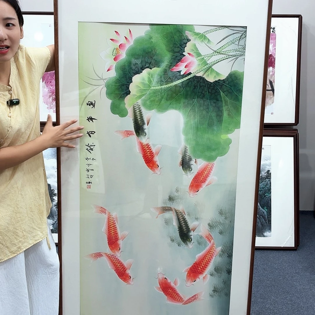 国画手绘作品160×80尺寸