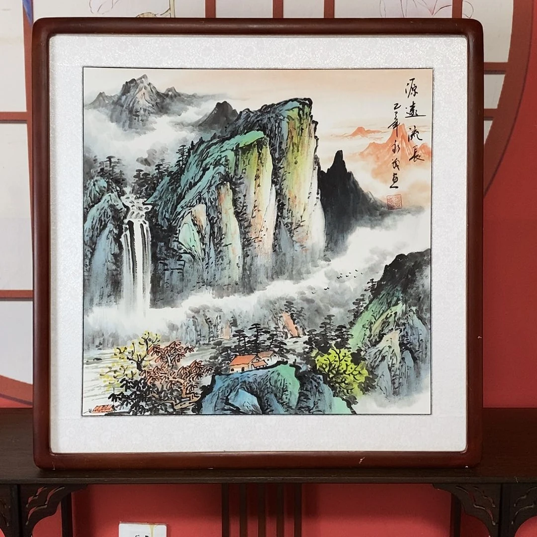 国画带框尺寸62✖️62包邮