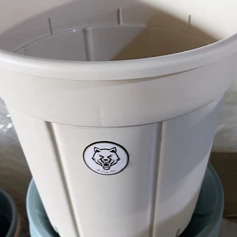 树脂南瓜盆4号5个米➕托