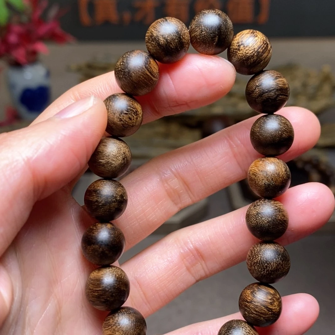 沉香手串越南芽庄黄棋瘤疤1.0